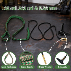 Bore Snake 4 Sizes With T-Handle for Gun Cleaning kit for Rifle shotgun pistol
