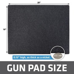 16×20 Gun Cleaning Pad Charcoal Absorbent Waterproof Slip Resistant Durable Mat
