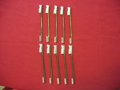 10 7″ DOUBLE ENDED CLEANING BRUSHES NYLON BRISTLES PLASTIC HANDLES !! GUNSMITH