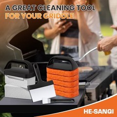 Griddle Cleaning Kit for Blackstone, Flat Top Grill Cleaning Kit Black-11 PCS