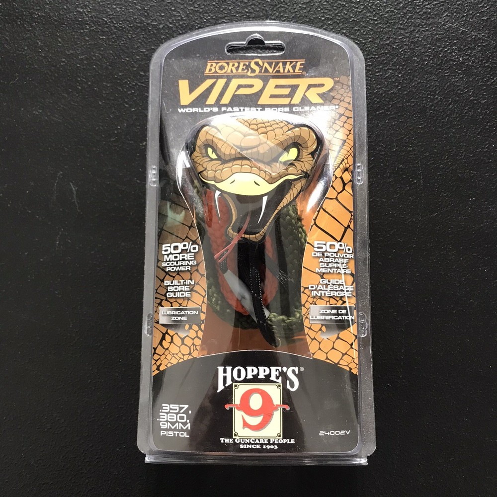 Hoppes Viper Boresnake .357, .380, and 9mm Calibers 24002V NEW