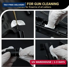 Thick Gun Cleaning Patches, Gun Cleaning Pads with Storage Box Gun Cleaning Clot