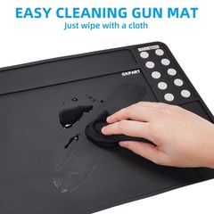 Rifle Gun Cleaning Mat, Anti-Slip Rubber Tactical Magnetic Mat for Gun Cleani…
