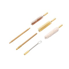 9mm Gun Cleaning Kit Bore Brush Set Bronze Cotton Mop Rod Tool