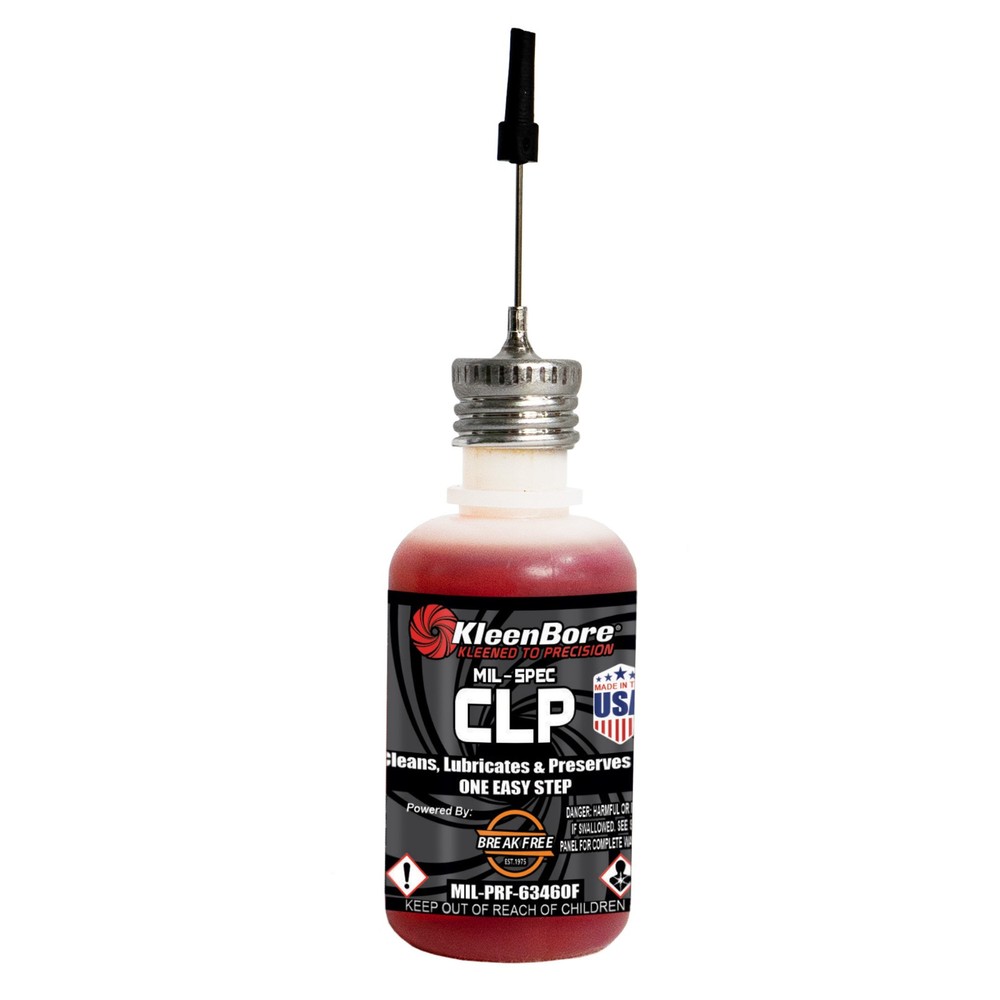 Kleen-Bore Breakfree Mil-Spec CLP Liquid 1oz Squeeze Bottle Needle Cleaner Oil