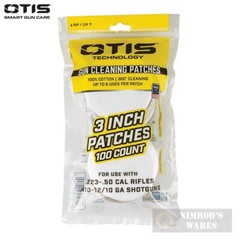 Otis ALL CALIBER Gun Cleaning PATCHES x 100 .223-.50 .410-12/10-GA 3″ FG-919-100