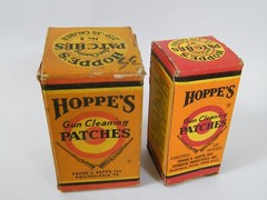 VINTAGE HOPPE’S GUN CLEANING PATCHES NO. 2 .22-.270 CAL & NO. 3 .270-.35 CAL