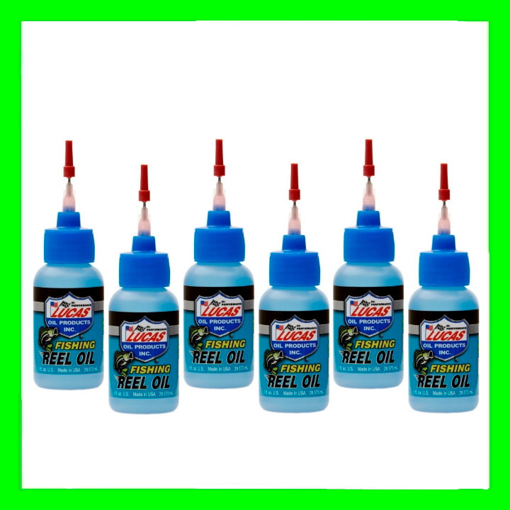 6 – Lucas Fishing Reel Oil 1oz Needle Oiler Marine Boat RV Knife Rust 10690