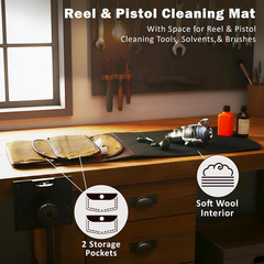 29″ X 10″ Portable Gun Cleaning Mat for Pistols and Handguns, Heavy-Duty Shootin