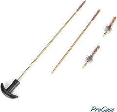 Portable Gun Cleaning Kit with Brass Brushes and Rods – .223/.56 Compatible