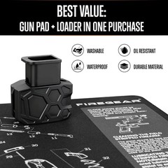 Pistol Gun Cleaning Bench Glock 17 Mat 20”X12” Parts List With Speed Loader