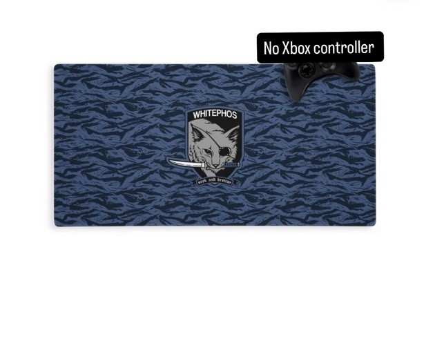 White Phosphor Card Utility Mouse Mat Guts Snake Insignia Blue Tigerstripe Camo