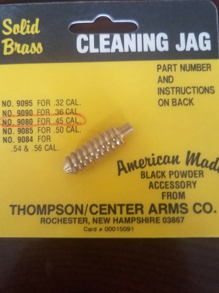 Solid Brass Cleaning Jag no. 9080 for .45 cal