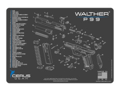 For Walther P99 Cerus Gear Armorers Cleaning Bench Mat PREMIUM Made In USA
