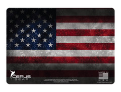USA Flag Patriot Pro Mat Handgun Gun Cleaning Bench Mat Cerus Gear