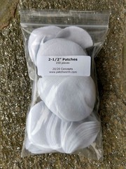 100% Cotton Patches (150 pc, 2-1/2″ round) for PatchWorm Cleaning Kit and others