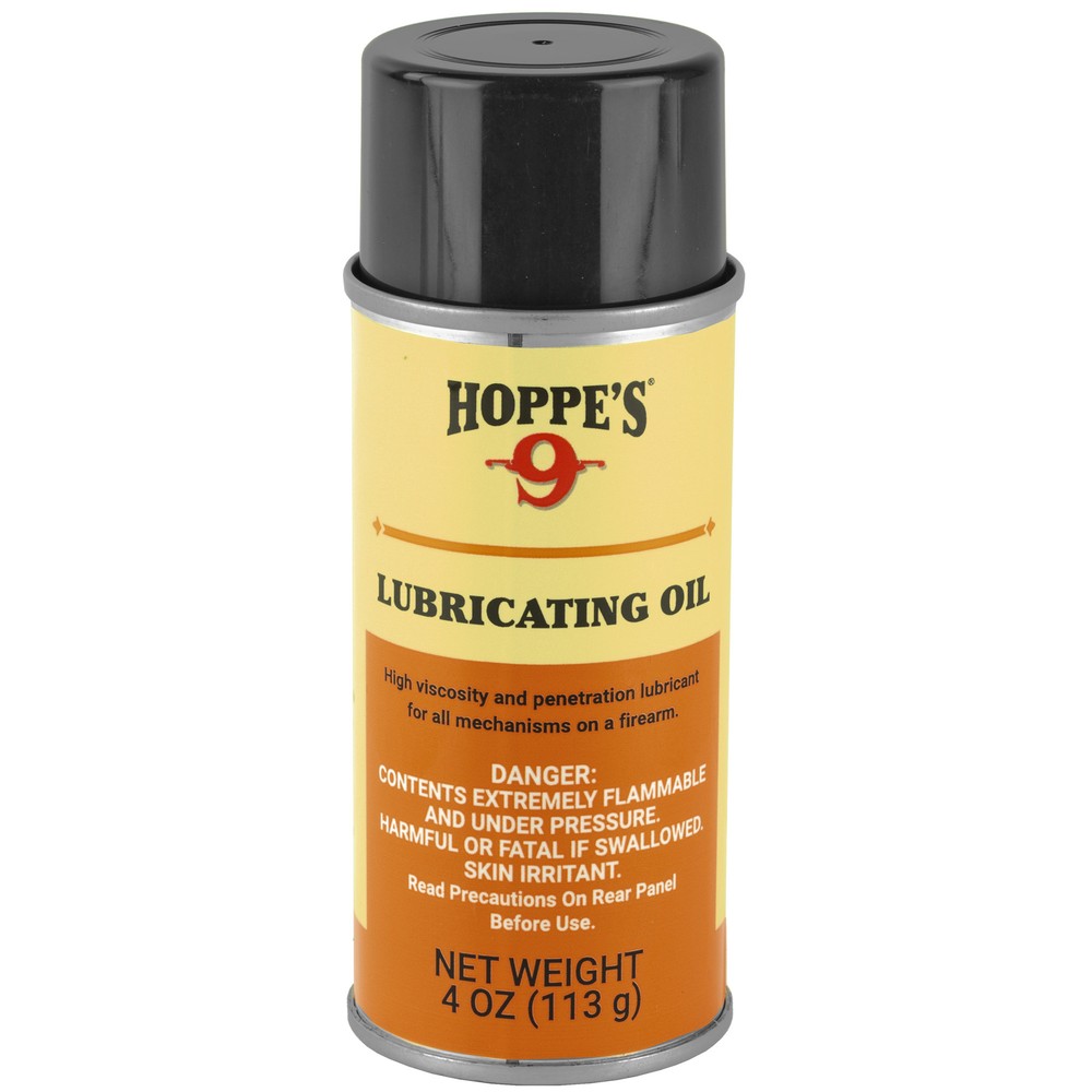 Hoppe’s No. 9 Lubricating Oil 4oz Aerosol Can High Viscosity Long Lasting