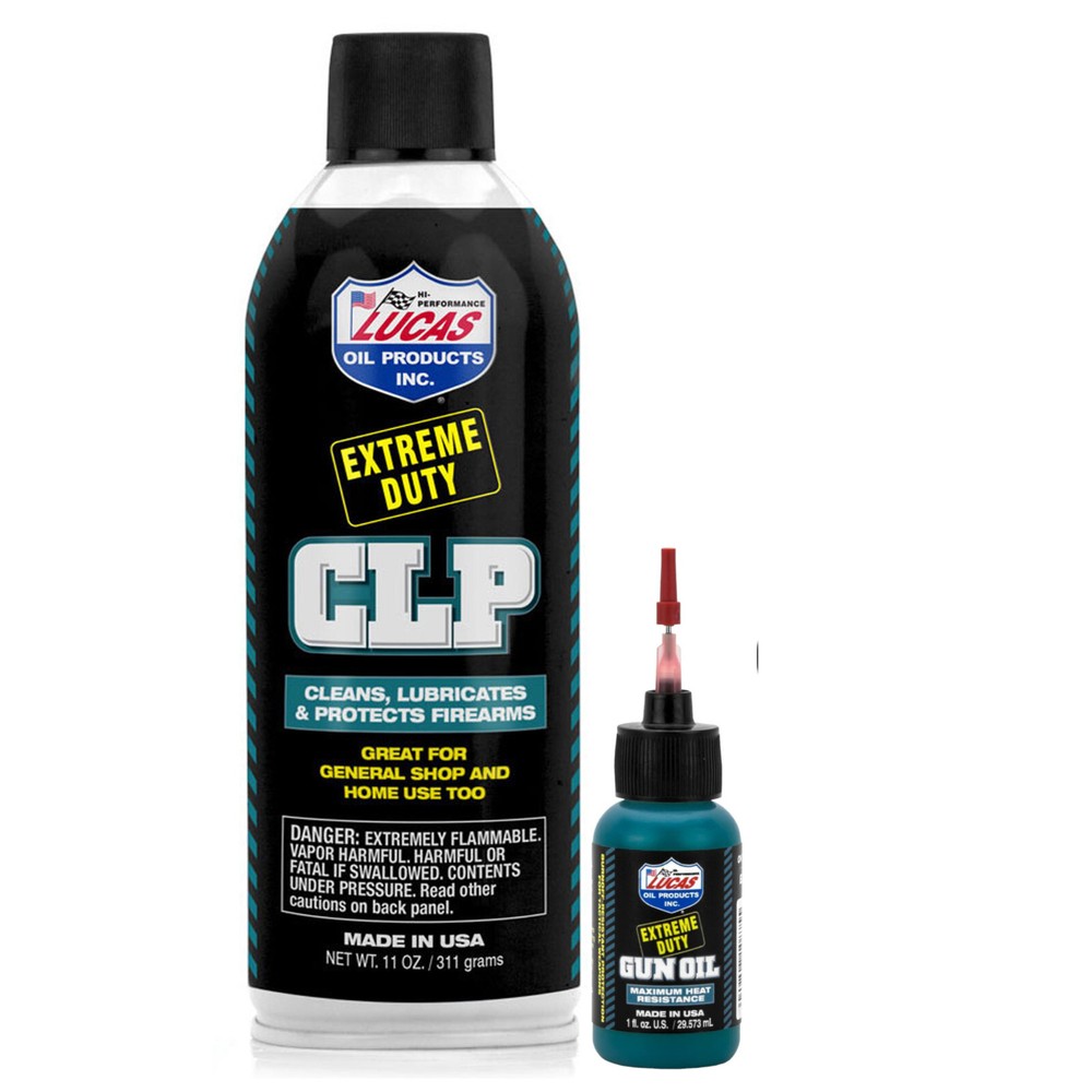 Lucas Oil Extreme Duty CLP 11oz Aerosol Plus Gun Oil in Needle Oiler