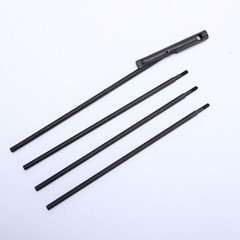 Gun Cleaning Kit Brush Rod Set Stainless Steel Bore Cleaner w/ Canvas Pouch