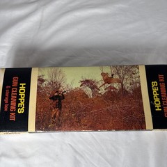 Vintage Gun Cleaning Kit Storage Case & Original Advertising Box USA Hoppes 2V