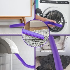 Upgraded Dryer Vent Cleaner Kit: Universal Vacuum Hose Attachment for Purple