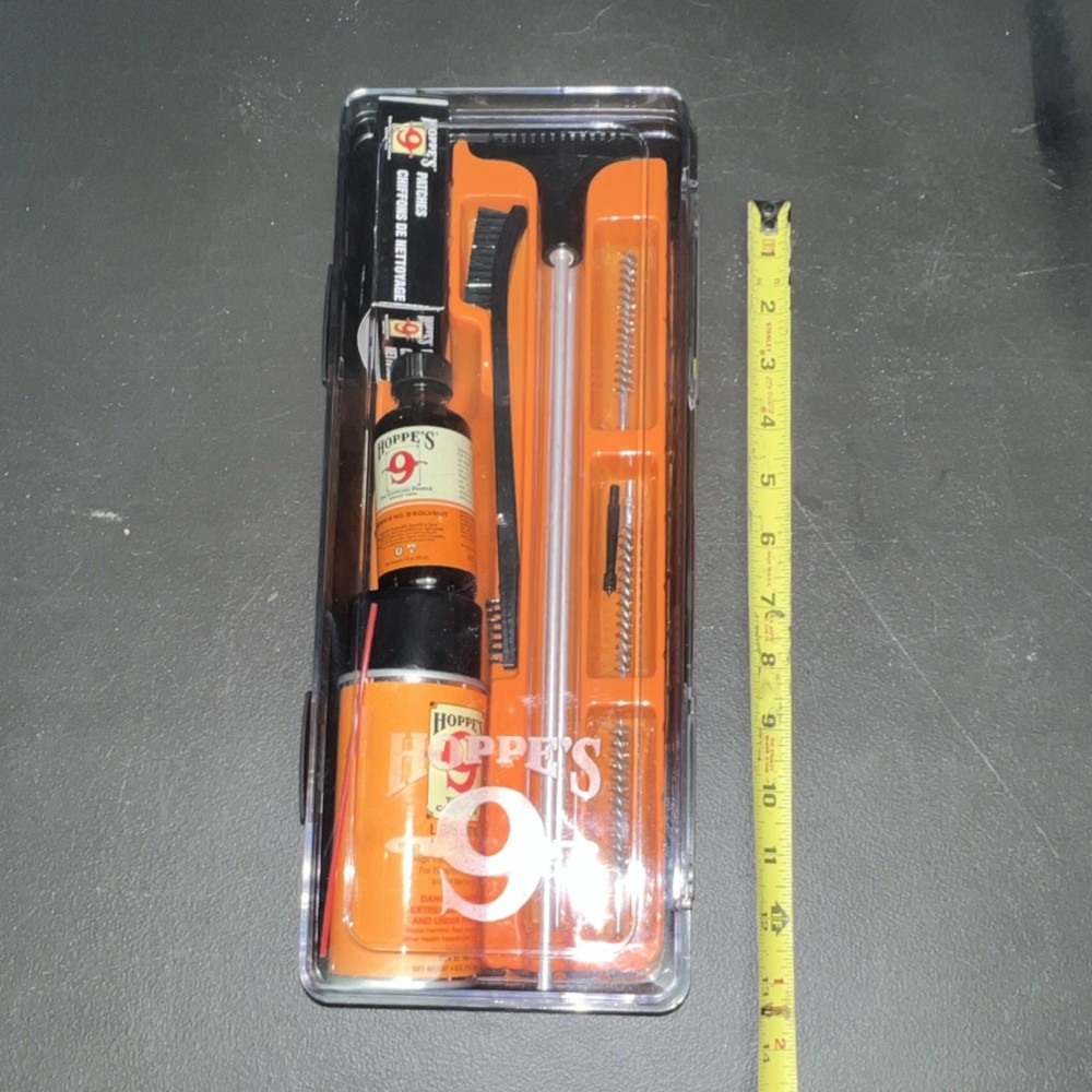 Hoppe’s No. 9 22 Caliber Gun Cleaning Kit UL22 with Case, Oil, Brushes & Cloth