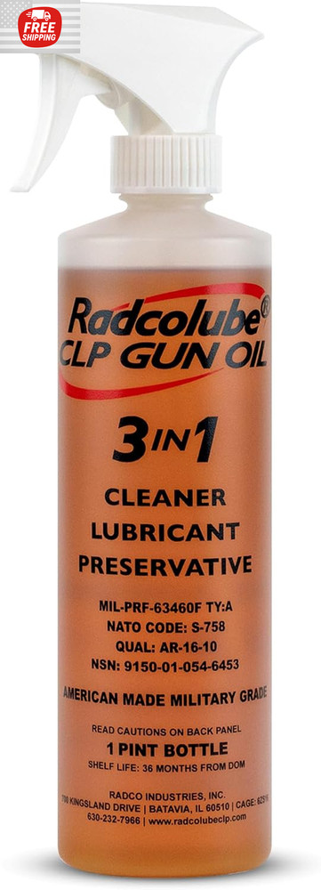 3-in-1 CLP Gun Oil, Lubricates & Preserves All Types of Firearms, Military-Gr