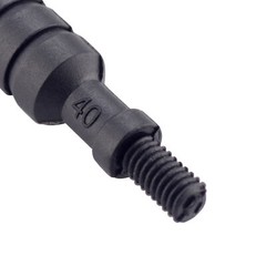 2 Pieces .40 Caliber Nylon Spear Pointed Jag Outers Jag Cleaning Tip Accessories