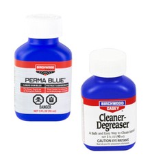 Birchwood Perma Blue Liquid Gun Blue with Cleaner Degreaser, Barricade Wipes