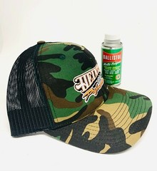 Ballistol MultiPurpose Lubricant Cleaner -4oz aerosol can and Heintz Camo Hat