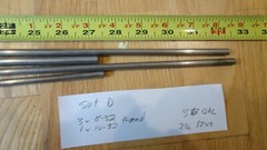 4 Loading / Range / Bench Rifle Steel Cleaning Rods Set D, Muzzleloader