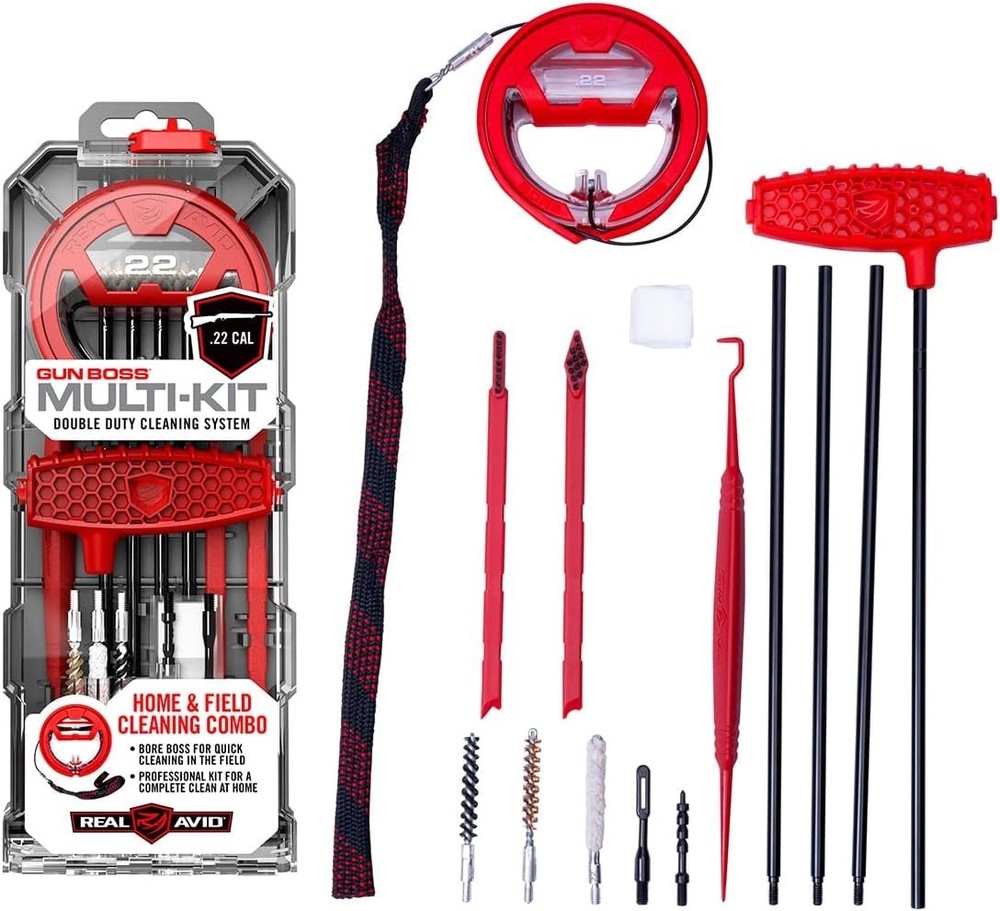 Real Avid Rifle Cleaning Kits – Complete Gun Snake Cleaning Kits with Rod, Bore
