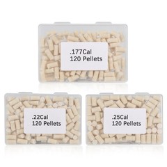 Airgun Cleaning Pellets .22 .177 .25 Caliber – 120 Count Wool Felt Maintenance K
