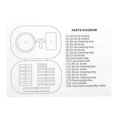 For Gun Handgun Pistol Rifle 43 Pcs Cleaning Kit Set 22.357.38.45.40