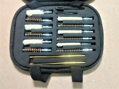19pc Compact Gun Cleaning Kit for Handguns & Rifles 223 5.56 270 308 9mm 40 45
