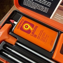VINTAGE Hoppe’s No. 9 Gun Cleaning Kit In Case Oil Can Patches Universal