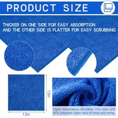 Macarrie 200 Microfiber Cleaning Cloths Microfiber Towels For Car Absorbent