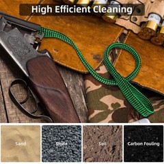 1/2 PCS Gun Barrel Cleaner Reusable Bore Rope For 223/22/9mm/38/12GA/243/303/308