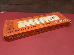 Vintage Marbles Gun Cleaning Kit Steel Case With Cardboard Slip Cover Good Color