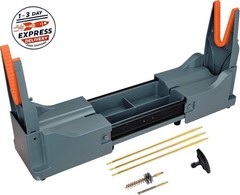 Soporte compacto para limpieza de armas, rifles y escopetas. Soporte para campo