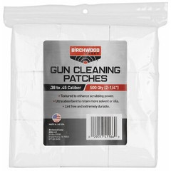 Birchwood Casey 21/4″ Gun Cleaning Patches For .38-.45 Cal-500 Pack-41166
