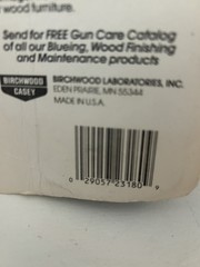 Birchwood Casey Tru-Oil Clear Gun Stock Finish 2.5 fl oz Linseed Oil NOS
