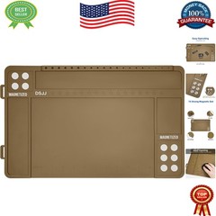Durable Anti-Slip Gun Cleaning Mat with Magnetic Organizer Trays – 16.5″x10.43″