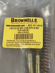 NEW Brownell’s Bronze Bore Brushes LOT of FIVE PACK ASSORTED CALIBER