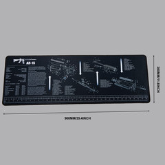 AR-15 Gun Cleaning Mat, 35×12 inch Anti Slip Gun Mat for Workbench