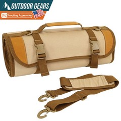 Portable Large Gun Cleaning Mat Roll Up Pistols Rifle Cleaning Pad with Pocket