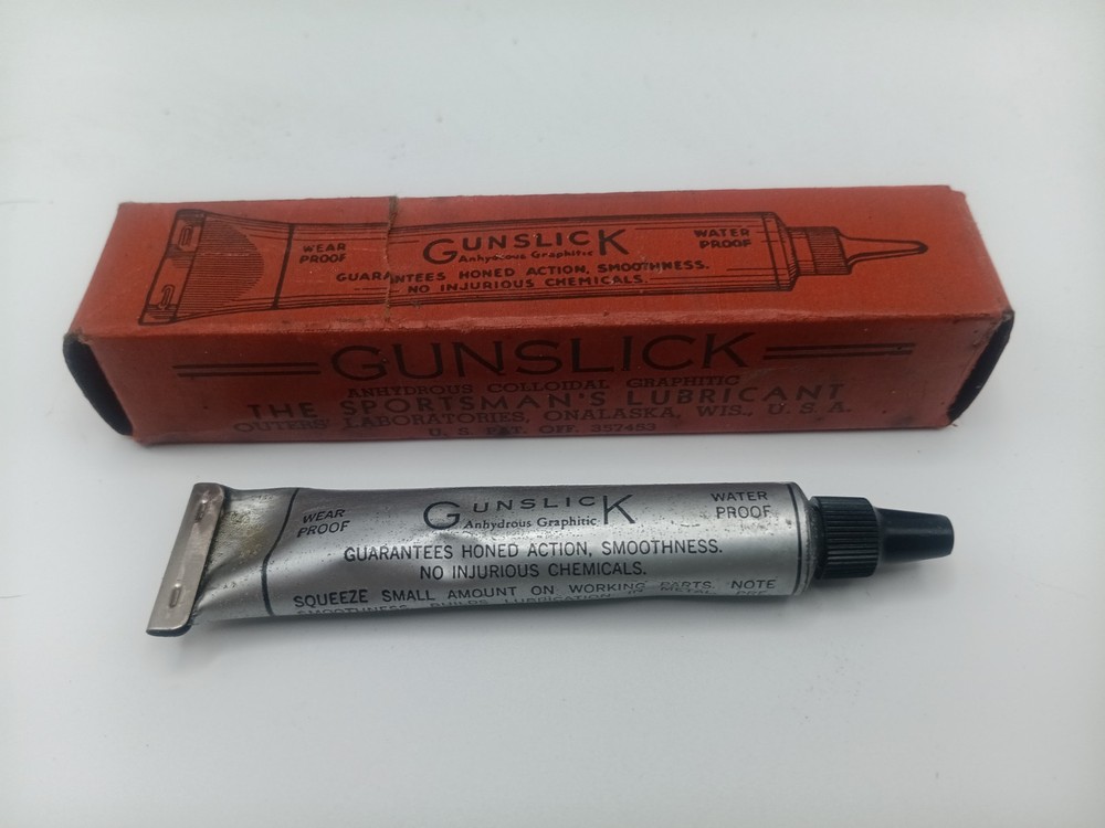 Vintage Gunslick The Sportsman’s Lubricant. Box & Full Tube NOS