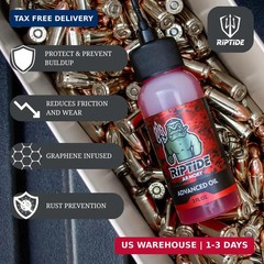Riptide Armory Advanced Gun Oil – Long Lasting Graphene Protection & Lubricitity