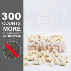 300 Count .177 Caliber Wool Felt Cleaning Pellets with Storage Box for Easy Use