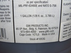 G-96 SYNTHETIC CLP GUN OIL( 1- GALLON ) MIL-PRF-63460F CLEANER #1053G USA